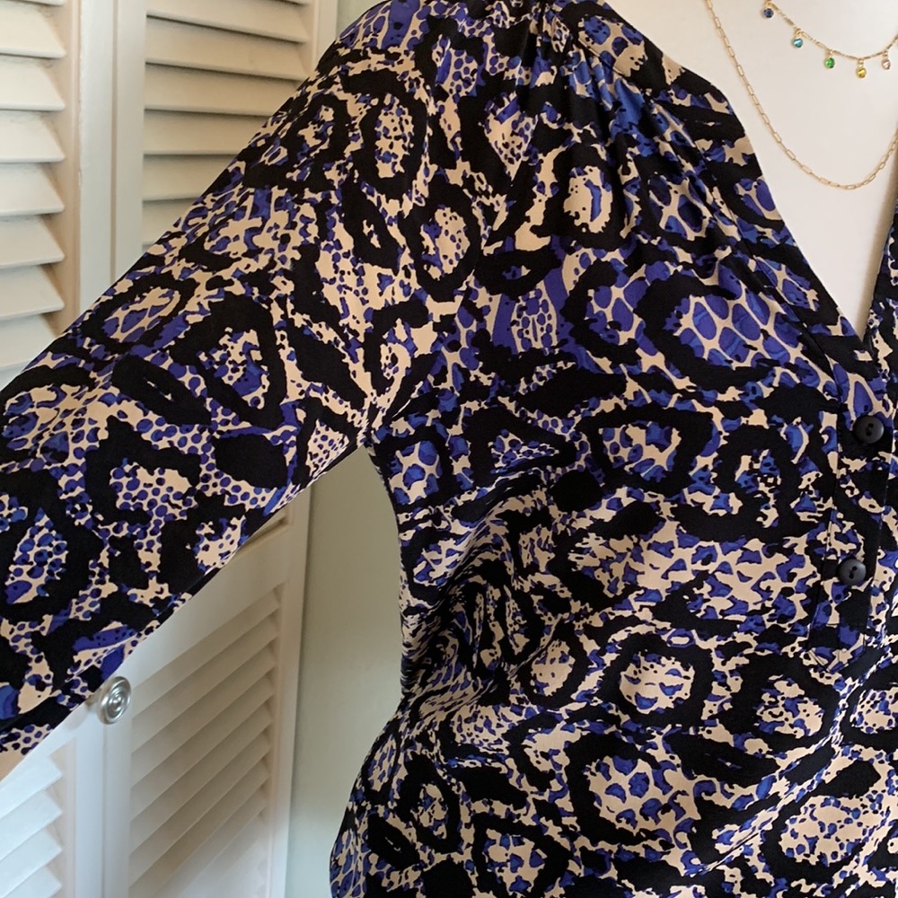 Tibi Silk Python Print Blouse - image 4